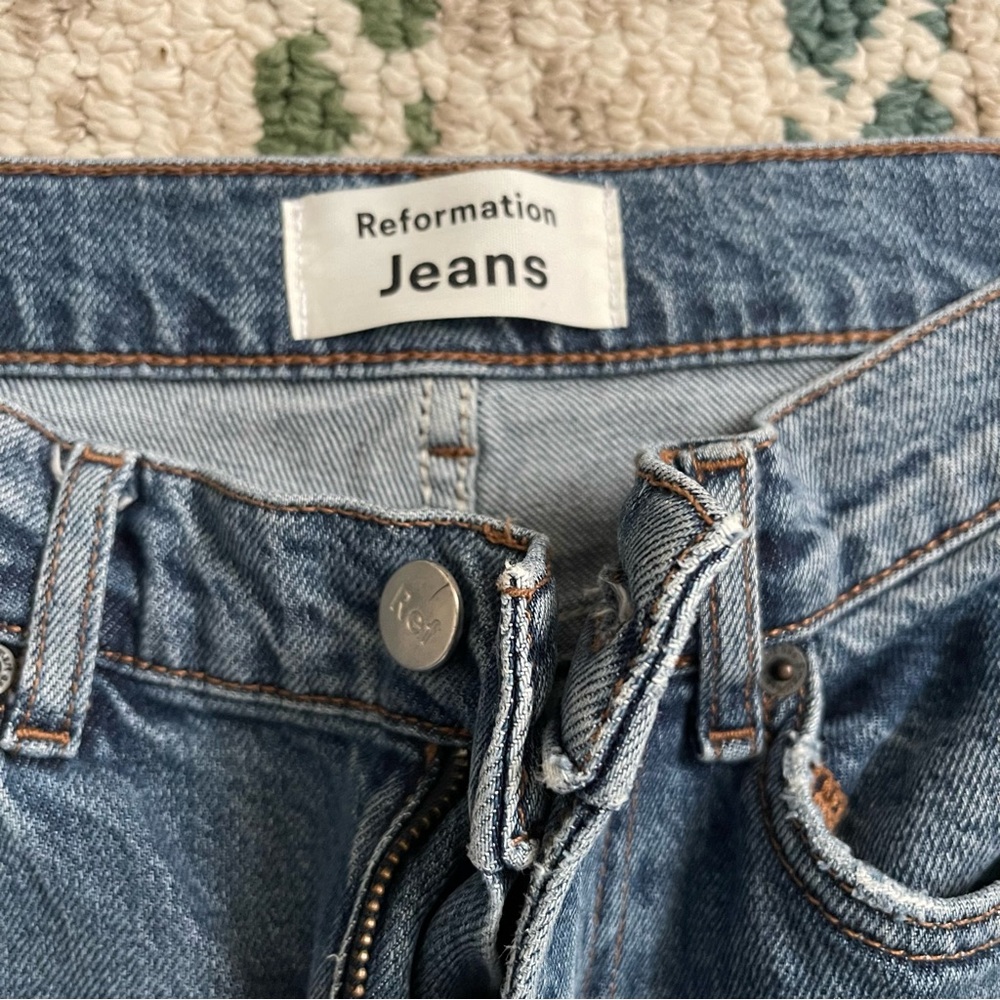 Reformation High-Skinny Crop Denim